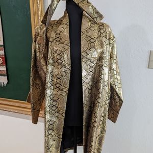 Vintage Gold kimono robe jacket